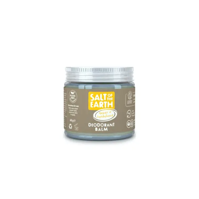 Salt of the Earth Vegan Amber & Sandalwood Αποσμητικό σε Μορφή Balm, 60ml