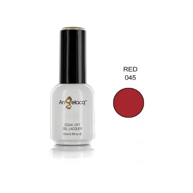Ημιμόνιμο επαγγελματικό βερνίκι ANGELACQ 15ML - 0.5FL.OZ 045 Red