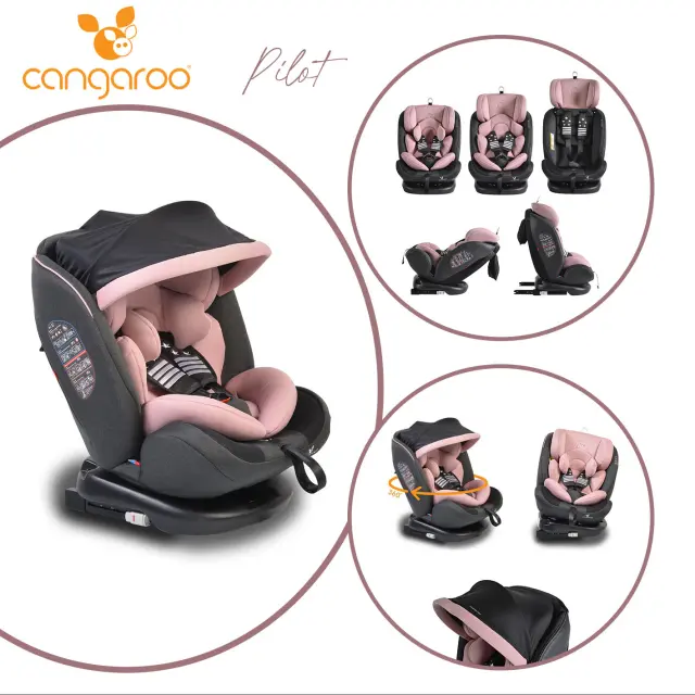 CANGAROO - Car seat Pilot pink - 3801005150014
