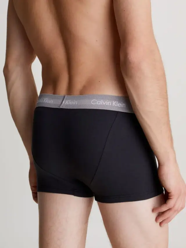 Calvin Klein - Ανδρικά Μποξεράκια Low Rise Trunk 3Pack 0000U2664G-MXW Τιρκουάζ Μπεζ Μωβ - S 2