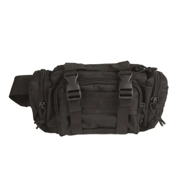 MIL-TEC BLACK FANNY PACK ′MODULAR SYSTEM′ SMALL-Τσαντάκι Μέσης "Modular System" Μικρό - 01-Black-Μαύρο