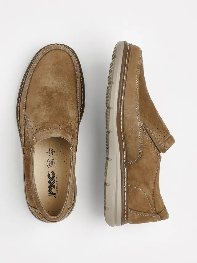 Imac Μοκασίνια-Loafers Ανδρικό δέρμα Nubuck Μπεζ IMA/151010 TAUPE/BEIGE 3
