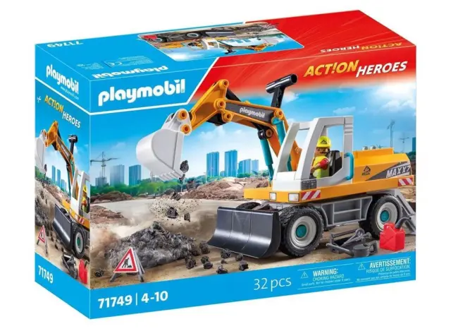 Playmobil Action Heroes Μεγάλος Εκσκαφέας Κατασκευών / 71749 (Playmobil)