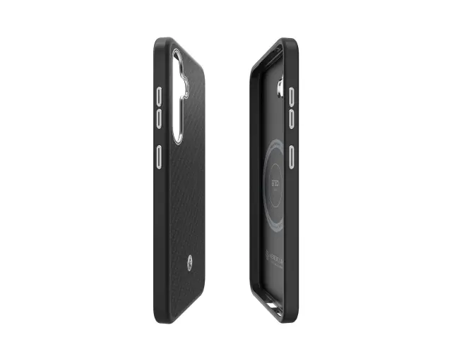 GP-FPS936PGA Samsung by Spigen Enzo Aramid Magnetic Cover for Galaxy S25+ Black Silver 3
