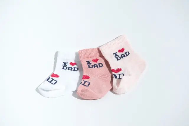 Sock Baby Combo 3pcs I Love Dad Colours 2