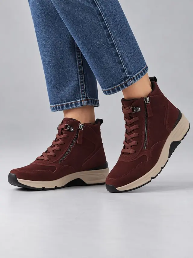 Gabor Μποτάκια Γυναικείο δέρμα Nubuck Κόκκινο GAB/36888 48-D/RED 2