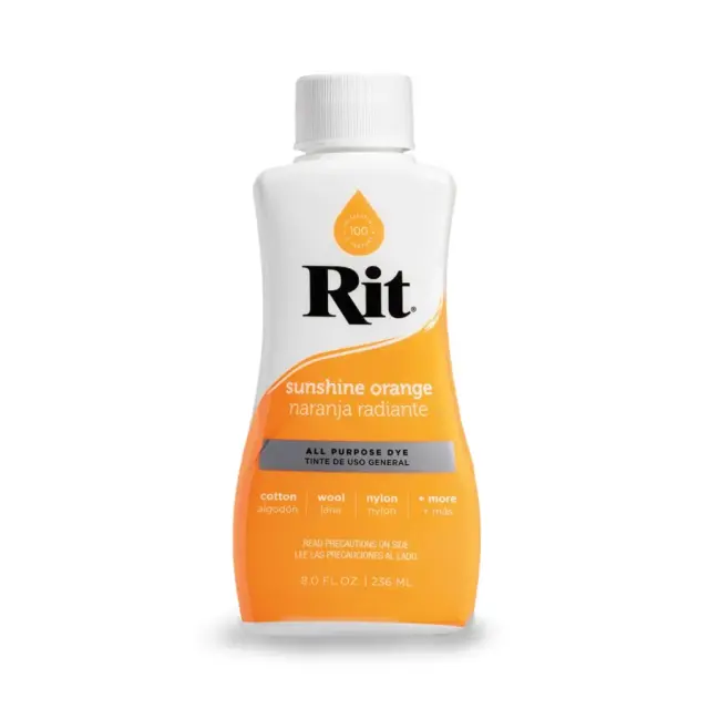 RIT DYE Liquid All-Purpose Βαφή Υφασμάτων – Sunshine Orange 236ml