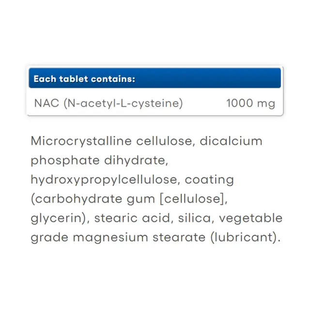 Natural Factors N-Acetyl-L-Cysteine 1000 mg 2