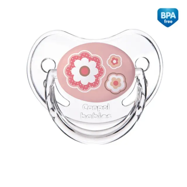 Ανατομική Πιπίλα Σιλικόνης 6-18m Canpol Pink 22/566
