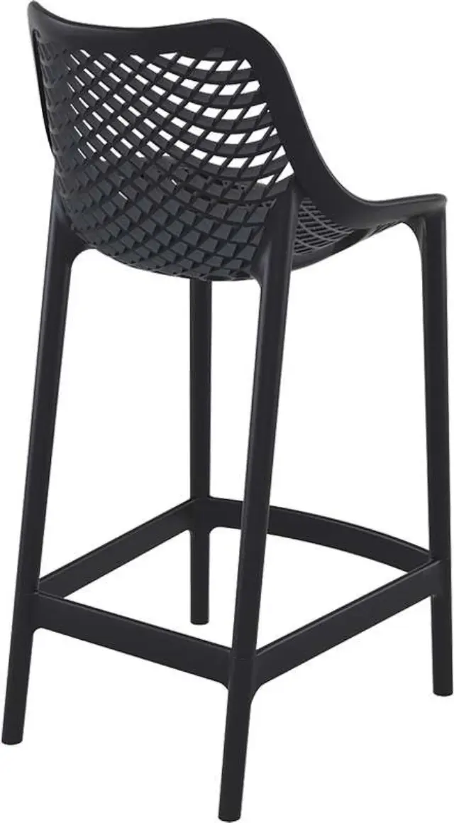 Σκαμπό Bar AIR Μαύρο PP 44x51x65/95cm 2