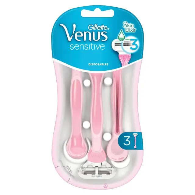 Gillette Woman Ξυραφάκι Venus Sensitive Blister 3 Tεμαχίων