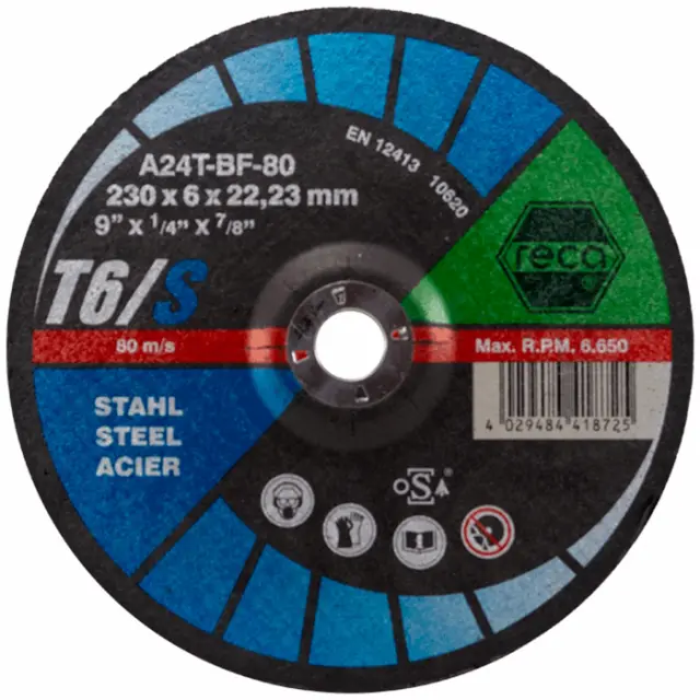 ΤΡΟΧΟΣ ΛΕΙΑΝΣΕΩΣ Φ230X6MM RECA 0669030230