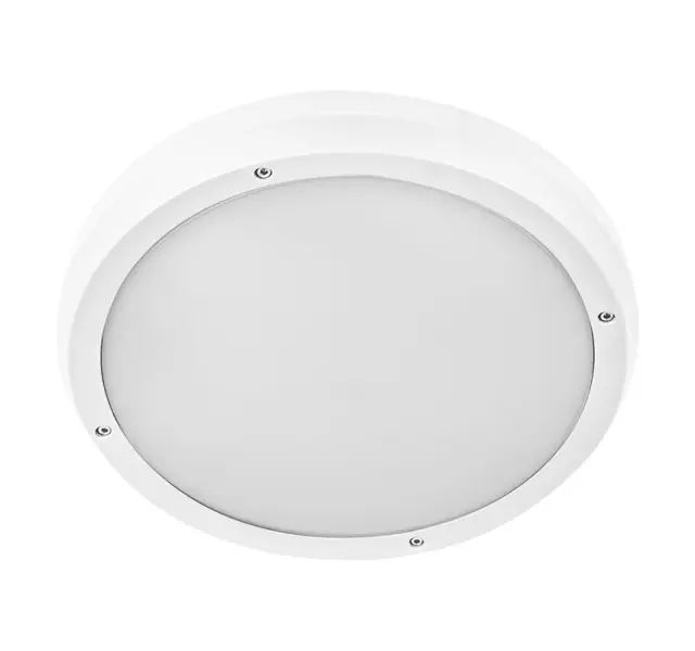 ΠΛΑΦΟΝΙΕΡΑ PC ΣΤΡΟΓΓΥΛΗ Φ300mm 2 ΝΤΟΥΙ Ε27 IP65 ΛΕΥΚΗ