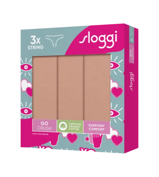 Sloggi GO Crush String C3P γυναικείο σλιπ σετ 3τμχ 10219704-1