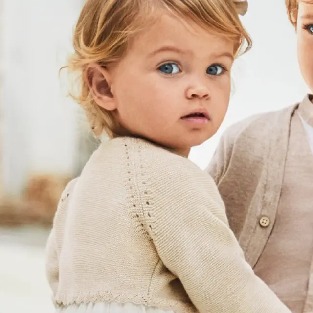 Baby 6 μηνών έως 4 ετών Ζακέτα μπολερό LENZING™ ECOVERO™ ecofriends σαμπάνια - 3Ε