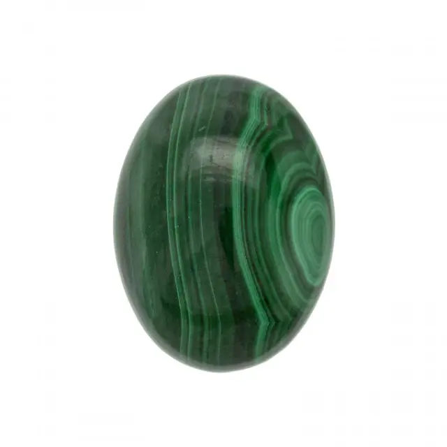 Καμπουσόν Μαλαχίτης Οβάλ - 22x30mm - 1τεμ