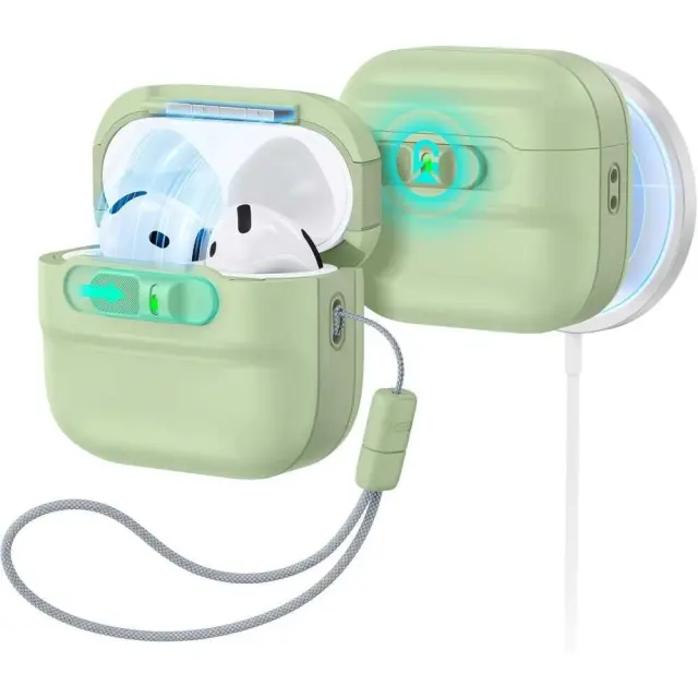 Esr Pulse Halolock Magsafe Apple Airpods 4 / 5 Light Green