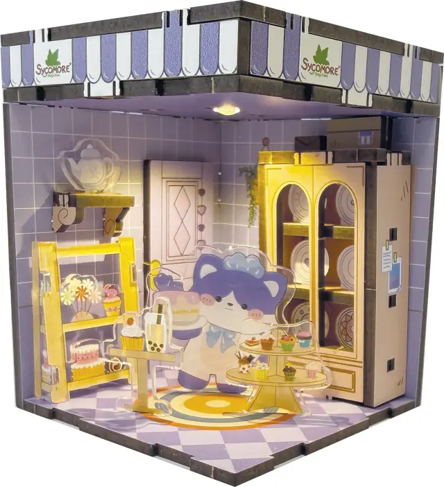 Sycomore Κατασκευή 3D Δωματίου με Φωτισμό / Chibi Box (4 σχέδια) Cat