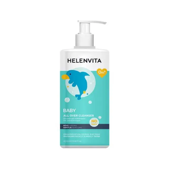 HELENVITA Baby All Over Cleanser Βρεφικό Σαμπουάν-Αφρόλουτρο 1lt