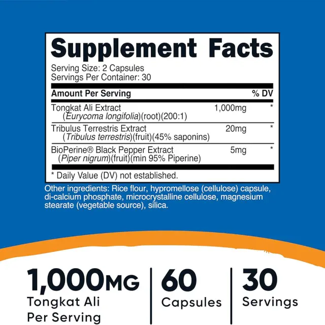 Nutricost Tongkat Ali 1,000 mg 2