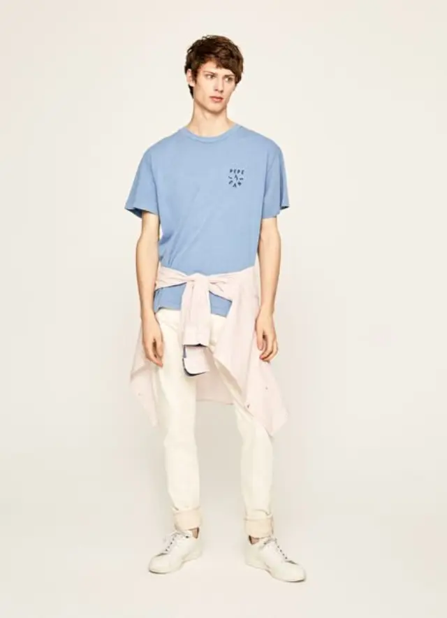PEPE JEANS JULIUS ΑΝΔΡΙΚΗ ΜΠΛΟΥΖΑ - 566/WELLER BLUE 2