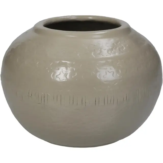 Βάζο Ιβουάρ Αλουμίνιο 14.5x14.5x11cm