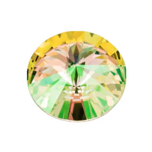 Swarovski 1122 Rivoli Crystal Luminous Green Ø10.7mm (SS47) - 6τεμ