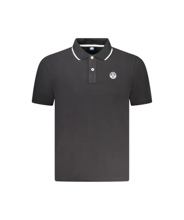 North Sails - Ανδρικό T-shirt Κοντομάνικο Polo 995012-000-0999 Μαύρο