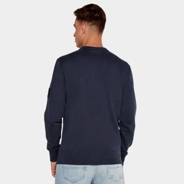 Calvin Klein - Badge Ανδρικό Φούτερ Regular Fit J30J323426-CGE Μπλε Σκούρο - 2XL 3