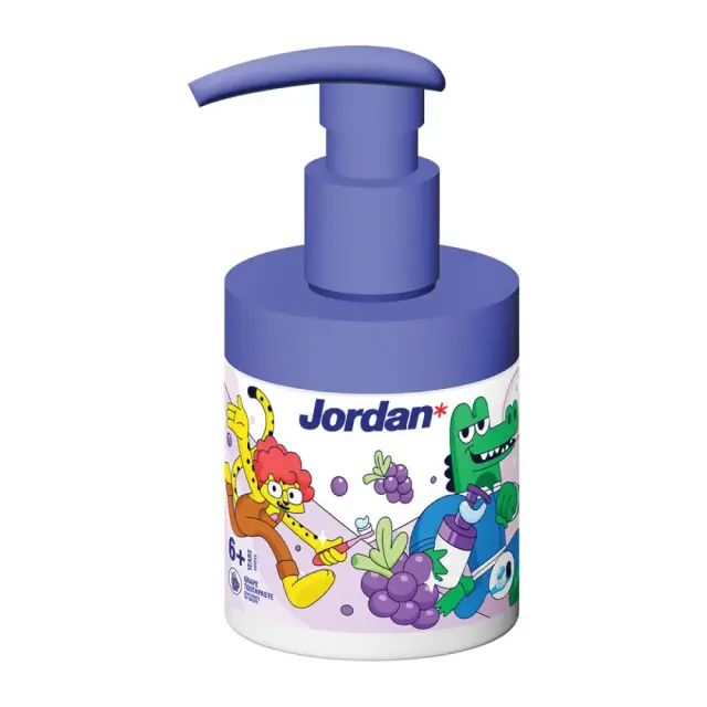 Jordan Pump Παιδική Οδοντόκρεμα 6-12 Ετών με Αντλία, Φρουτώδη Γεύση & Φθόριο 150ml