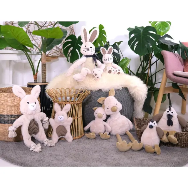 Vadigran Dog Toy Plush Recycled Raffy Rabbit Λούτρινο Παιχνίδι 50cm 3
