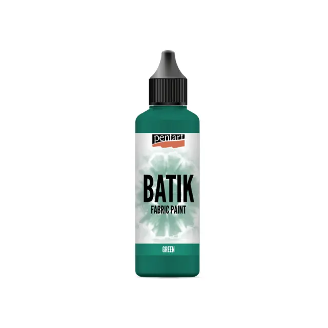 Batik paint 80 ml, Pentart -Χρώμα μπατίκ για ύφασμα, Πράσινο
