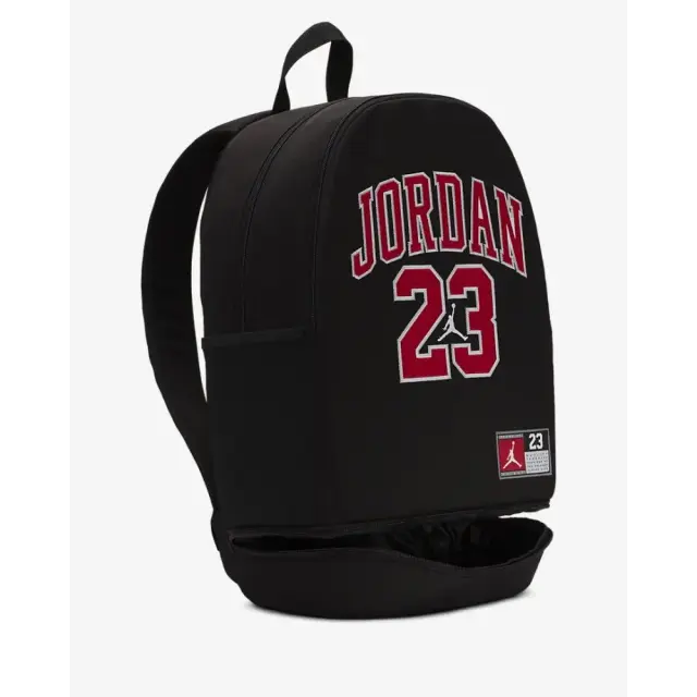 Jordan Jersey Backpack (27L) (9A0780-023) - Μαύρο-Κόκκινο - One Size 3