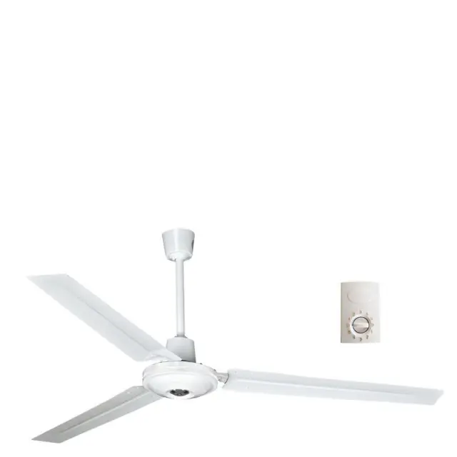 Ανεμιστήρας Βιομηχανικού Τύπου 140cm Λευκός 80W Eurolamp Ferrara 147-29012