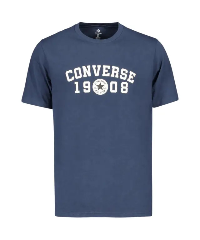 Converse - Ανδρικό T-Shirt Standard Fit CVM6T547-410 Μπλε - XS
