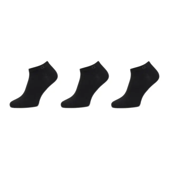 Calvin Klein Ανδρικές Κάλτσες Σοσόνια Sneaker - 3 Ζεύγη, Χρώμα Μαύρο - 39-42