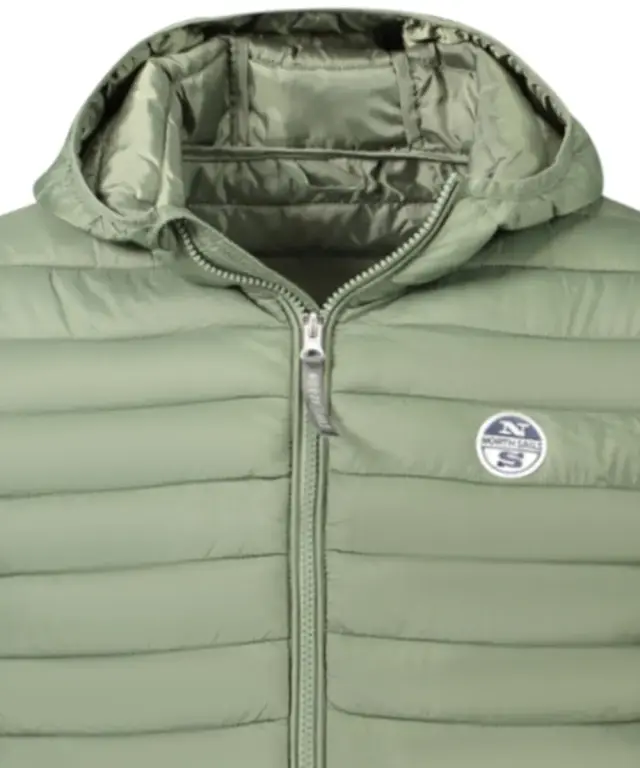 North Sails- Ανδρικό Μπουφάν Bomber Regular Fit 901070-000-0430 Πράσινο 3
