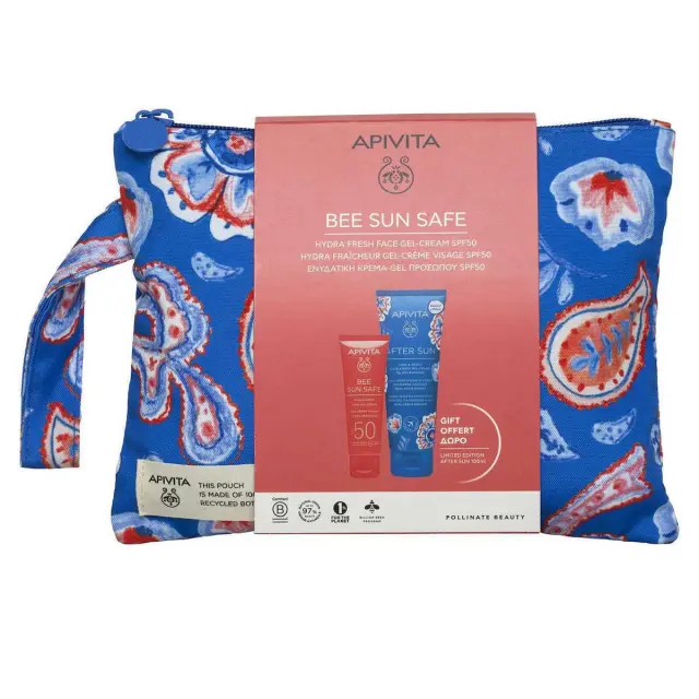 Apivita Ενυδατική Κρέμα Τζελ Προσώπου spf50 50ml & After Sun 100ml