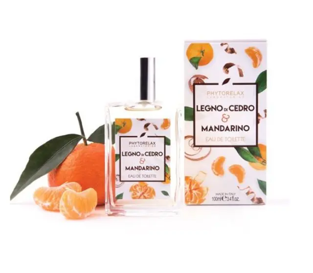 Phytorelax Eau de Toilette Cedar Wood & Mandarin Διεγερτικό Άρωμα με Νότες Εσπεριδοειδών, 100ml