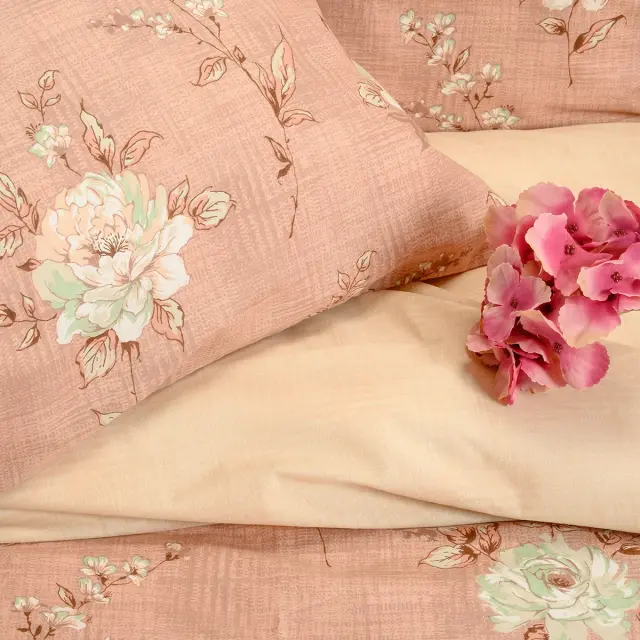 Σετ Σεντόνια 235x270 Υπέρδιπλα Casual Line Melinen Gianna Rose 50% Βαμβάκι-50% ΠολυέστερΧωρίς Λάστιχο 2
