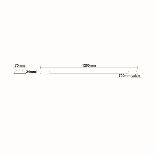 RIMO ΓΡΑΜΜΙΚΟ ΦΩΤΙΣΤΙΚΟ LED 37W 3550LM 6000K 120° 230V AC IP40 Ra80 30.000HRS 1200mm / RIMO3760 2