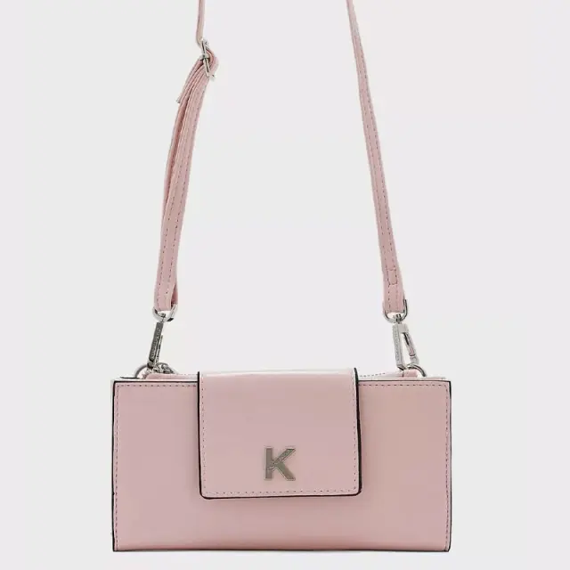 Χιαστί Τσαντάκι - Πορτοφόλι Kendall+Kylie Malibu HBKK-223-0006-74 Ροζ - One Size