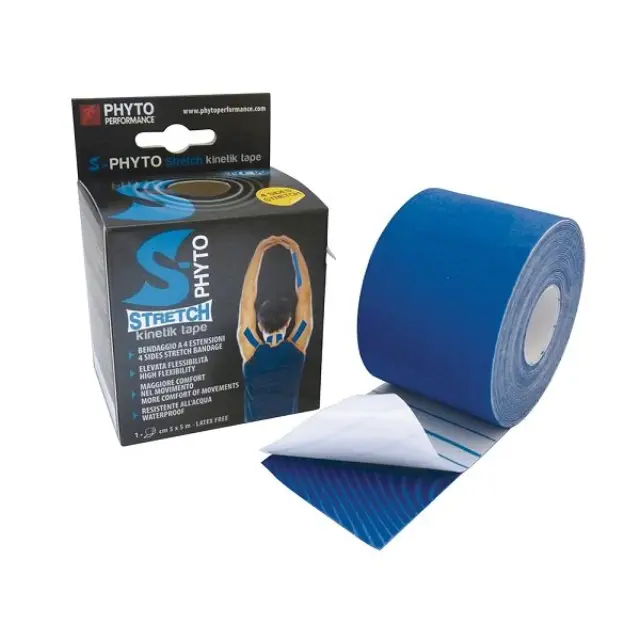 Phyto Performance Kinetic Tape S-Phyto Αθλητική Ταινία Συγκράτησης Μυών Σκούρο Μπλε 5cm X 5m