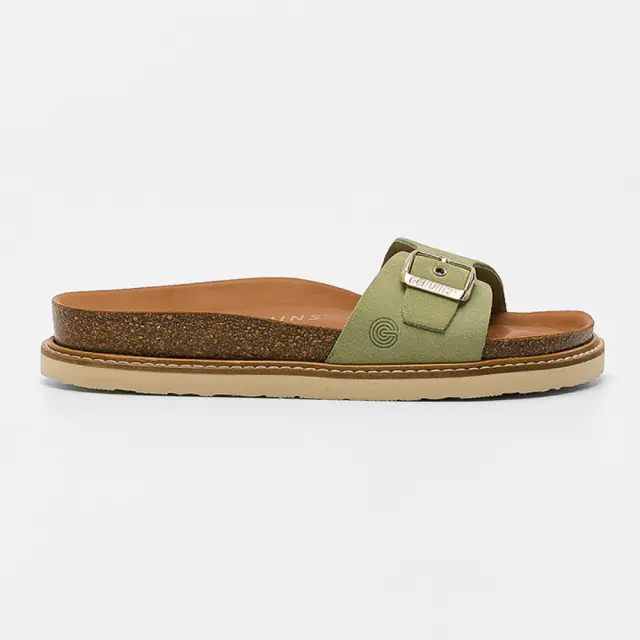 Genuins Πέδιλα Γυναικείο δέρμα Nubuck Πράσινο GEN/TORONTO VELOUR G106266 PARADIS
