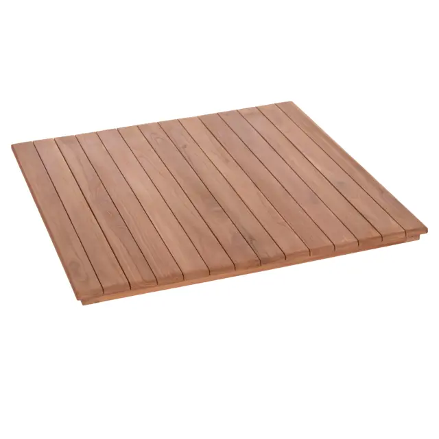 ΕΠΙΦΑΝΕΙΑ ΤΡΑΠΕΖΙΟΥ ΤΕΤΡΑΓΩΝΗ FB918136 ΞΥΛΟ TEAK--ΦΥΣΙΚΟ 70x70x4(πάχος)εκ.