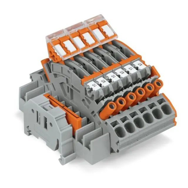 Compact terminal block TOPJOB S 3-phase current transformer 6 mm² multicolour