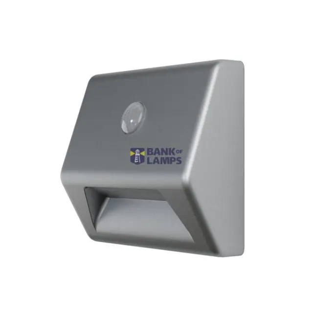 LED Night Light Nightlux Stair Silver Battery Powered