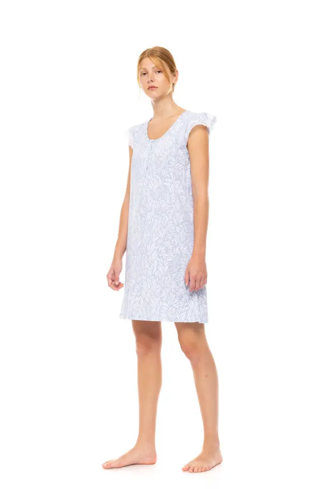 S1500 - Type - NIGHTGOWN ICE BLUE FLEUR 2