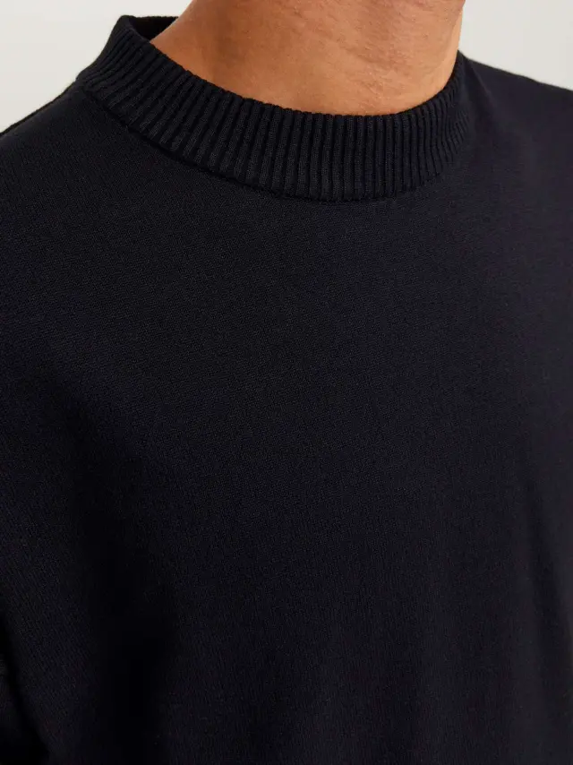 JCOCOLLECTIVE KNIT CREW NECK Black 3