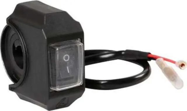 Lampa Διακόπτης Τιμονιού Μοτο 12V 6A Αδιάβροχος Με Διάμετρο 22>32mm 52X26MM 90462
